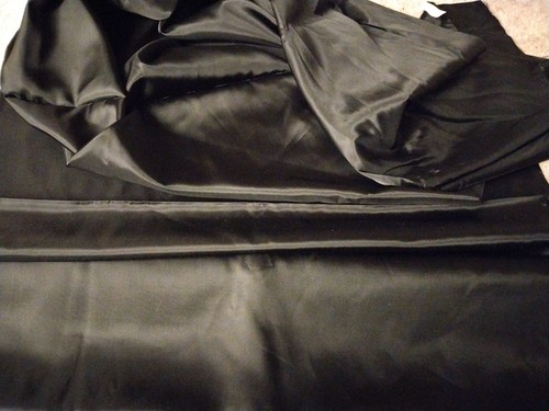Meter futterstoff schwarz - 5,