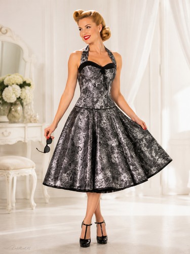Taftkleid korsage zum - taftkleid,