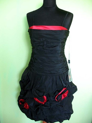 Kleid schwarzer taft 38 - -, s