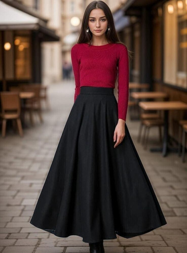Elegant schwarz taftkleid - schwarz,