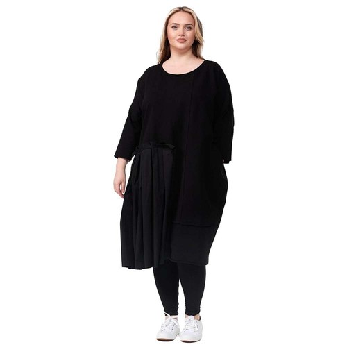Dyb kleid materialmix jersey - dyb,